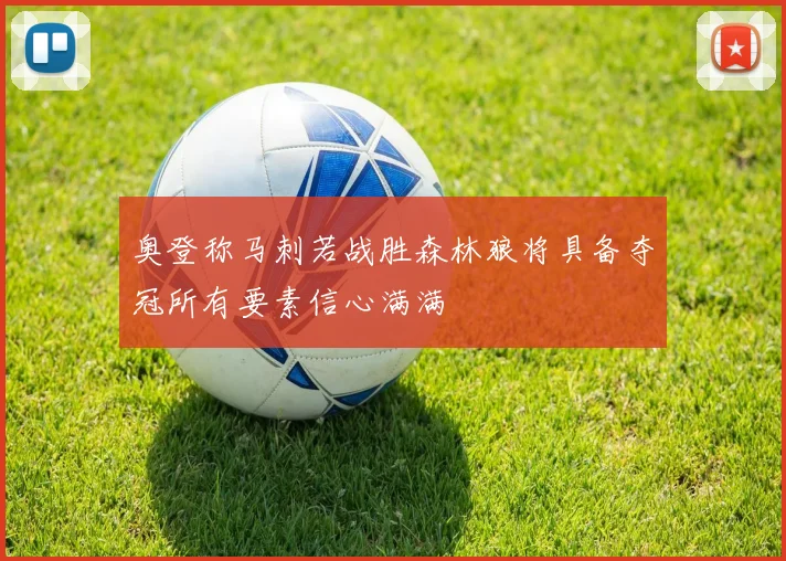 奥登称马刺若战胜森林狼将具备夺冠所有要素信心满满